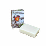 Heaven Scent's new Natural base, triple-milled, cold pressed soaps presented in beautifully illustrated boxes designed by Sarah Pettitt. Aroma: Nutmeg, Orange & Cinnamon; Illustration: New Robin Heaven Scent's new Natural base, triple-milled, cold pressed soaps presented in beautifully illustrated boxes designed by Sarah Pettitt. Aroma: Nutmeg, Orange & Cinnamon; Illustration: New Robin