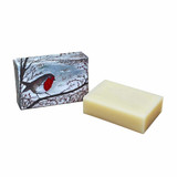 Heaven Scent's new Natural base, triple-milled, cold pressed soaps presented in beautifully illustrated boxes designed by Sarah Pettitt. Aroma: Plum Pudding; Illustration: Robin Heaven Scent's new Natural base, triple-milled, cold pressed soaps presented in beautifully illustrated boxes designed by Sarah Pettitt. Aroma: Plum Pudding; Illustration: Robin