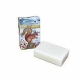 Heaven Scent's new Natural base, triple-milled, cold pressed soaps presented in beautifully illustrated boxes designed by Sarah Pettitt. Aroma: Amber & Tonka Bean; Illustration: Frosty Morning (Red Squirrel) Heaven Scent's new Natural base, triple-milled, cold pressed soaps presented in beautifully illustrated boxes designed by Sarah Pettitt. Aroma: Amber & Tonka Bean; Illustration: Frosty Morning (Red Squirrel)