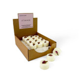 NEW! Heaven Scent Handmade Botanical 20g Wax Melt Pucks - Box of 40. Perfect for customers to pick & mix. Attar Rose with Rose Buds