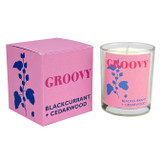Heaven Scent Modern Botanical natural, soy, vegan 20cl votive candle poured in Wiltshire. Aroma: Groovy, Pink Pepper, Cedarwood