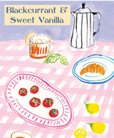 New! Heaven Scent Croissant Shaped Wax melts presented in a display box of 50 pieces, with an illustrated plinth label. The aroma is Blackcurrant & Sweet Vanilla