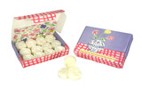 A Heaven Scent new SUMMER wax melt flowers alongside their matching illustrated gift box. Aroma: Pink Pepper & Bergamot; Illustration: Carnations in a blue and white vase