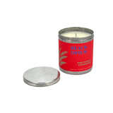 Heaven Scent Modern Botanical natural, soy, vegan 200ml Travel Tin Candle poured in Wiltshire. Aroma: Black Opium, pink pepper, cedar