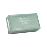 A Heaven Scent Ceramic Range 150g natural soap bar, wrapped in coloured recyclable paper. Aroma: Saffron, Amber, Moss & Fir
