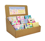 Heaven Scent Kraft Brown Stand to hold 18 Summer150g wrapped soaps.