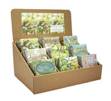 Heaven Scent Kraft Brown Stand to hold 18 Illustrated 100g boxed soaps.