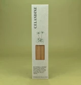 10 Green Botanical Celandine incense sticks by Heaven Scent in a recycled card pack with plant folklore illustration.