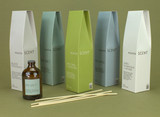 Heaven Scent 100ml neutral vegan heritage range reed diffuser in brown apothecary glass bottle with matching packaging, made in the UK
