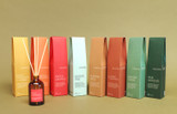 Heaven Scent 100ml Christmas Collection vegan heritage range reed diffuser in brown apothecary glass bottle with matching packaging, made in the UK