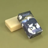 Heaven Scent's Autumn/Winter Nutmeg, Orange & Cinnamon 150g wrapped Natural Soap with a beautiful illustrations of swans on a lake, swimming by moonlight by Sarah Pettitt.