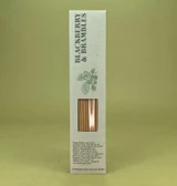 10 Green Botanical Blackberry & Brambles incense sticks by Heaven Scent in a recycled card pack with plant folklore illustration.