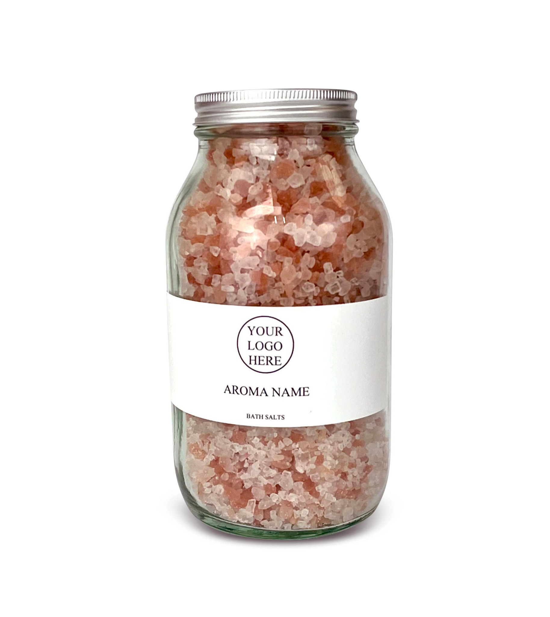 600g Himalayan Salts in a Glass Bottle - Heaven Scent Wholesale