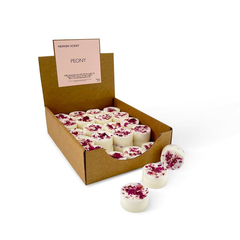 Botanical 20g Wax Melt Pucks in display Box of 40 - Heaven Scent