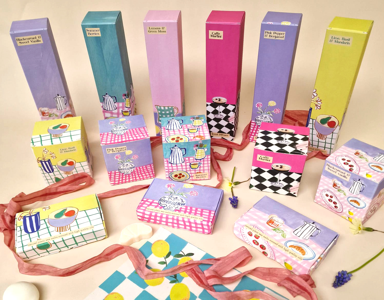 Heaven Scent's new Spring Summer Range of reed diffusers, candles, wax melts and soaps