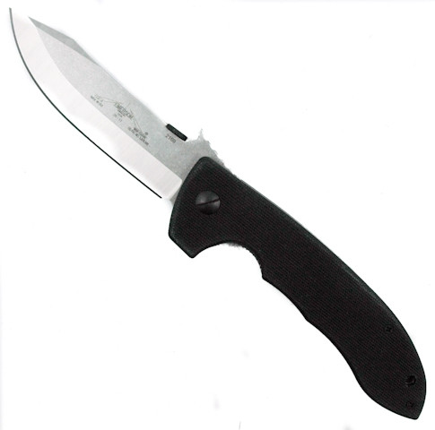 Emerson Knives Horseman, Manual Knife, G10, Satin Finish Blade, Plain Edge, Mini-CQC-8