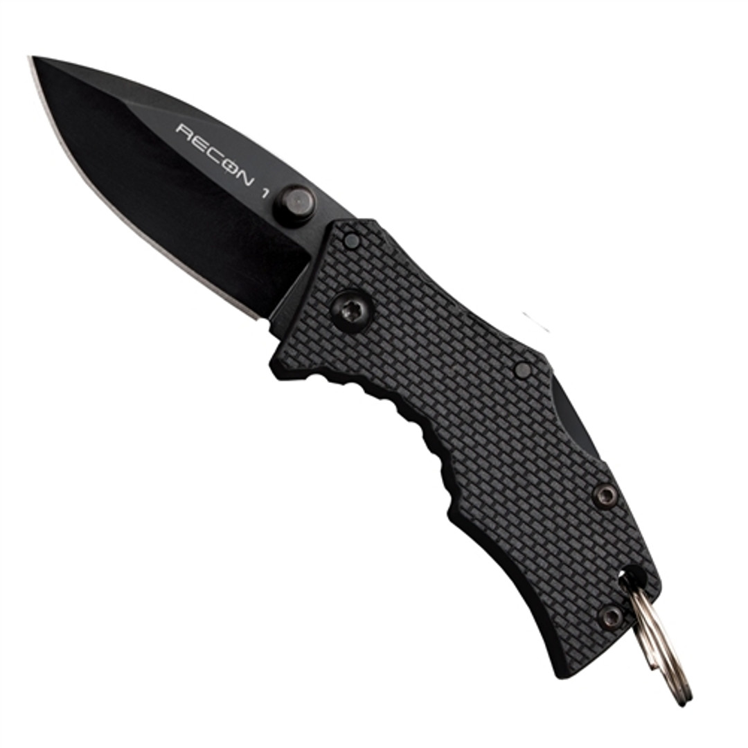 Cold Steel Micro Recon 1 Spear Point Knife, 27TDS FRONT VIEW