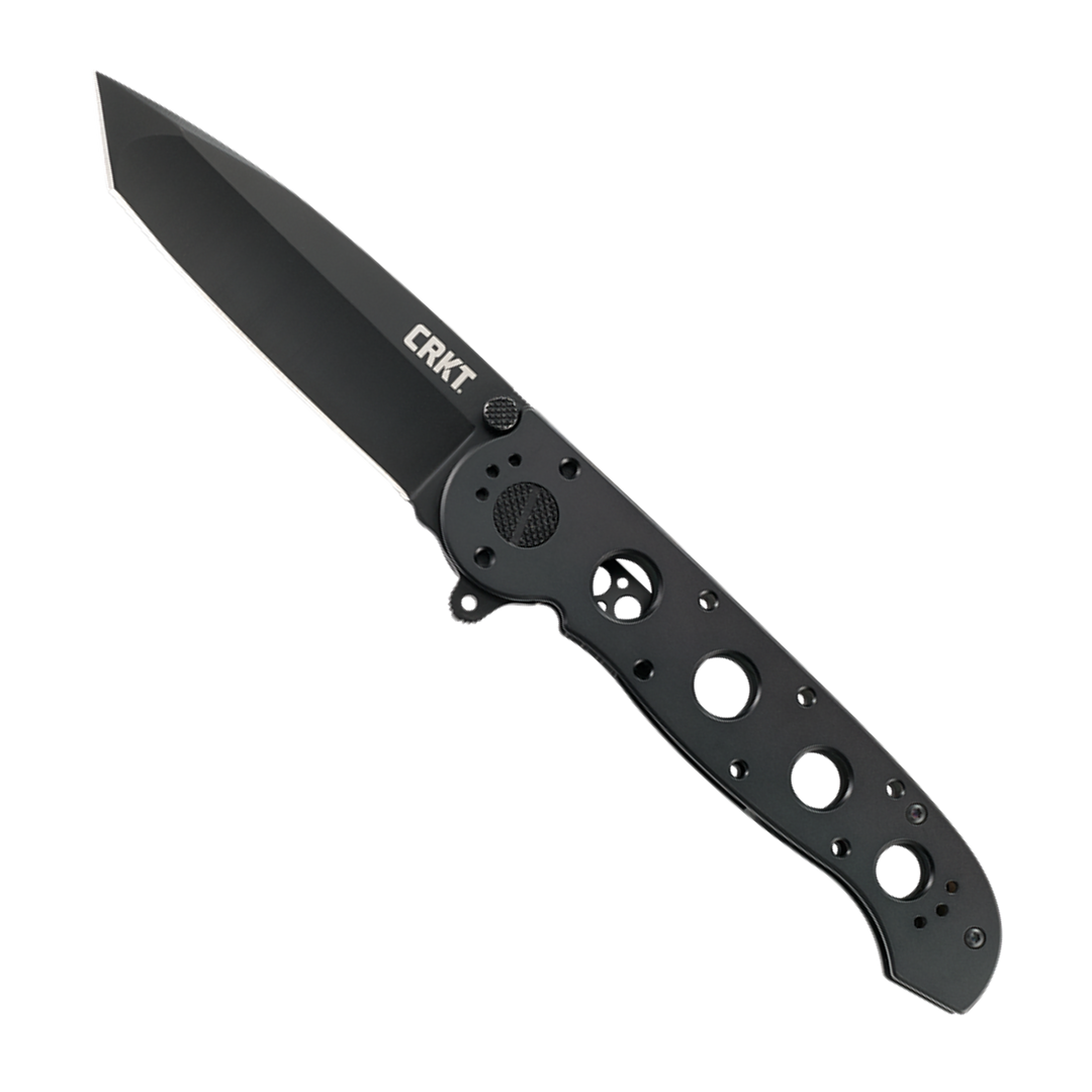 CRKT M16-04KS Large Tanto Flipper Knife, Black Blade