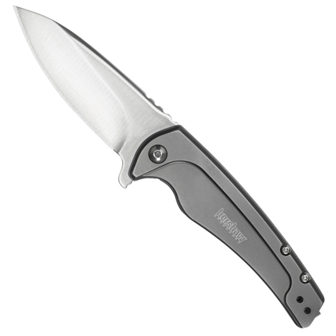 Kershaw Intellect Flipper Assist Knife, Frame Lock, Plain Blade