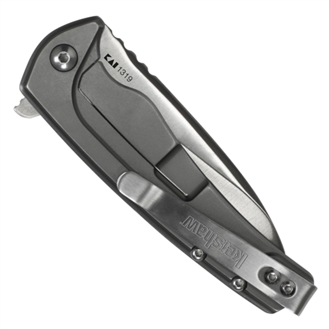 Kershaw Intellect Flipper Assist Knife, Frame Lock, Plain Blade