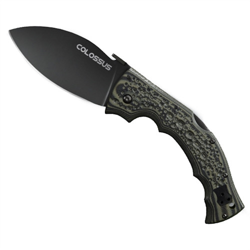 Cold Steel Colossus II Folder Knife, CTS-XHP DLC Black Blade