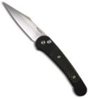 Pro-Tech Monaco Auto, Satin Plain Blade, Carbon Fiber Inserts