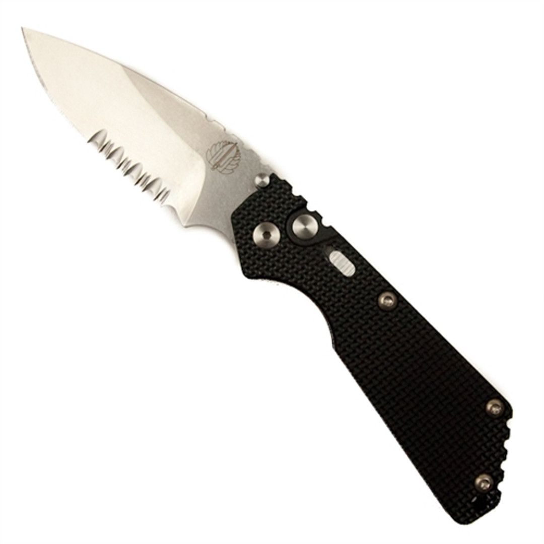 Pro-Tech Strider Knurl Grip SnG Auto Knife, 154CM Stonewash Combo Blade