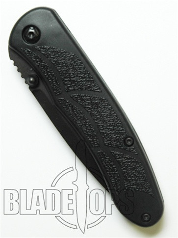 Benchmade HK Liner Lock Knife, Black, Drop Point Part Serrated Edge, 14650SBT