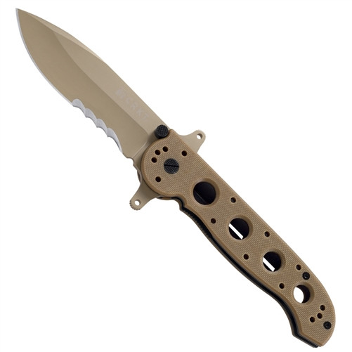 CRKT M21-14DSFG Carson Special Forces Folder Knife, Desert Tan G10
