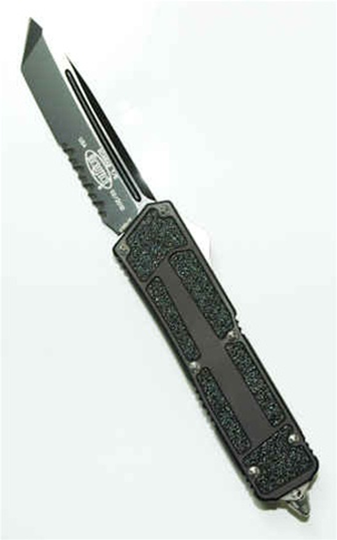Microtech SCARAB OTF Knife, DLC Black Tanto, SER,  MT113-2