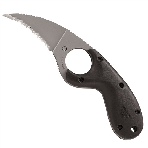 CRKT Bear Claw Fixed Blade Knife, Sharp Tip, Serrated Edge