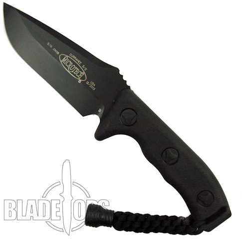 Microtech 102-1BL Currahee S/E Fixed Blade Knife, Black Blade