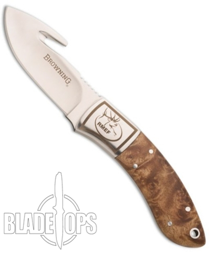 bushdebrunt　jamesfook checkmate 【L】 Browning RMEF Packer Knife with Guthook, 782