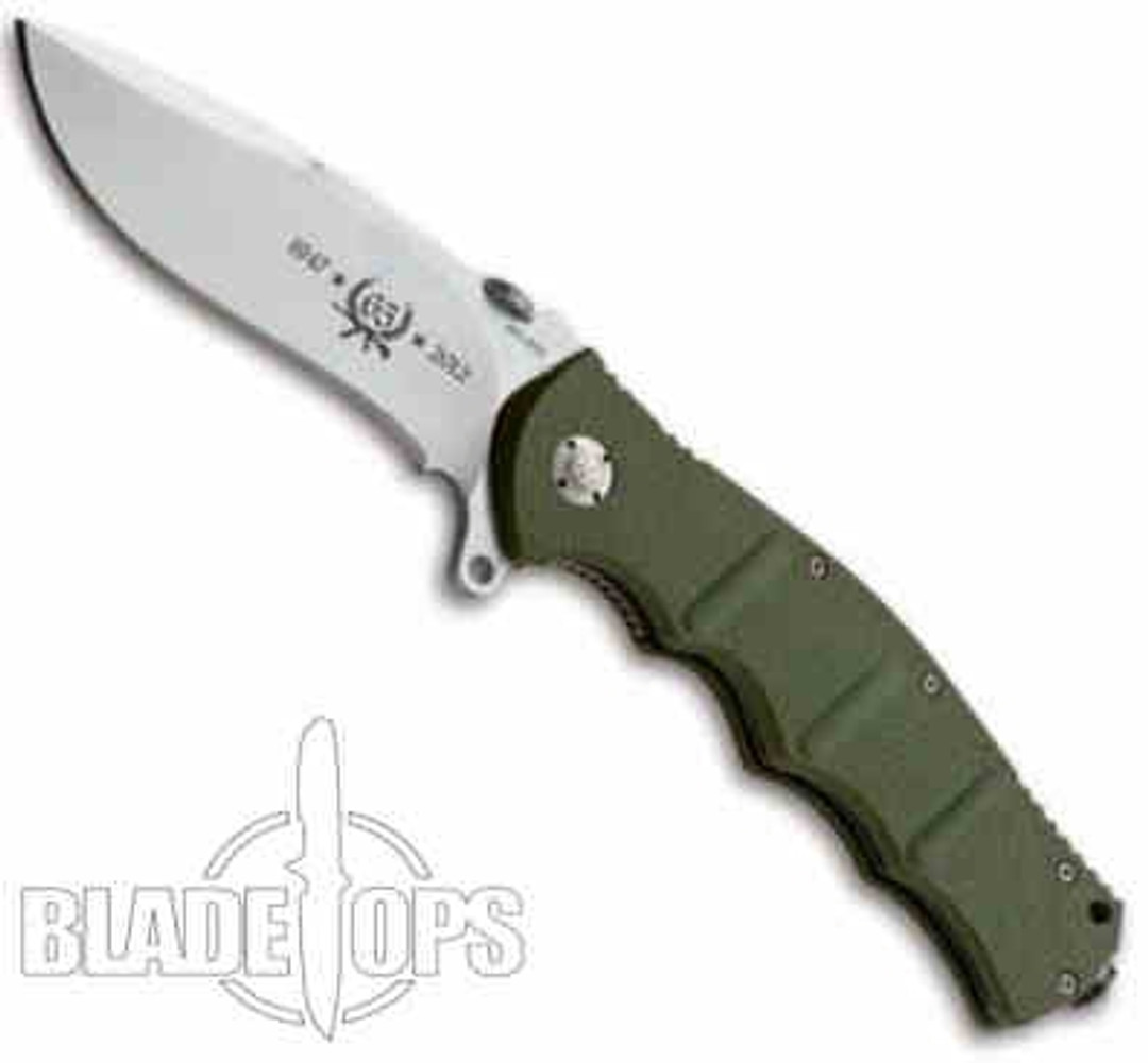 Boker Plus Kalashnikov 650 Anniversary Folder Knife, Satin Plain Blade