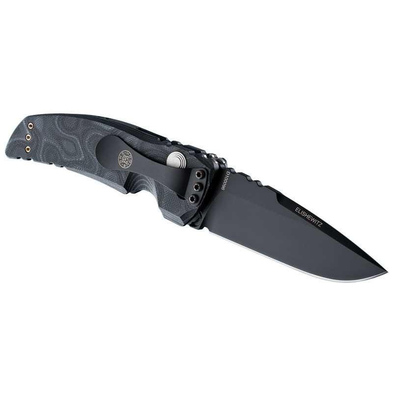 Hogue Knives EX01 Large Auto Knife, Drop Point, Black G10