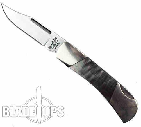 Bear & Son BL26 Black Lip Pearl Executive Lockback Knife