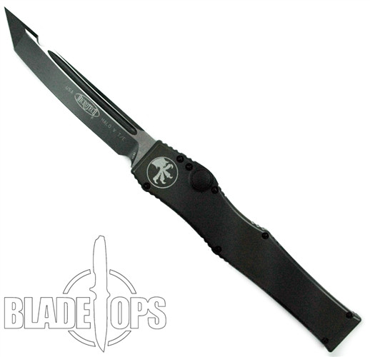 Microtech Green Camo Halo V OTF Automatic Tanto Knife, Tanto Plain Edge, MT150-1GC