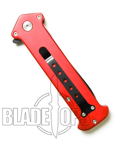 Red Joker Spring Assist Tactical Knife, Side Open, P/S, Large
