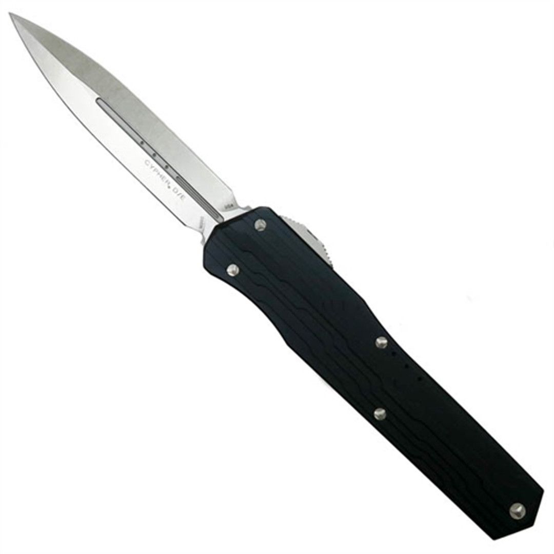 Microtech 242-10 Cypher D/E OTF Auto Knife, Stonewash Blade