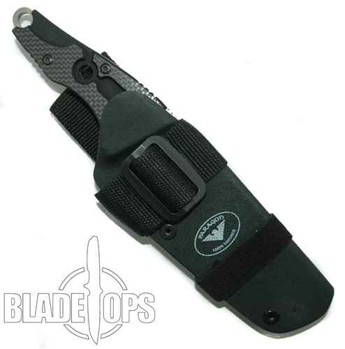 Paragon Warchild Fixed Blade Knife, Carbon Fiber/Black G10