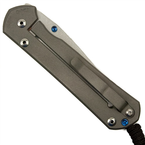 Chris Reeve CGG Cut Once Small Sebenza 21 Knife, Stonewash Plain