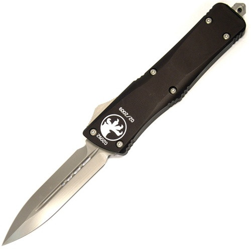 Microtech Combat Troodon, Double Edged, Bead Blast, Plain Blade