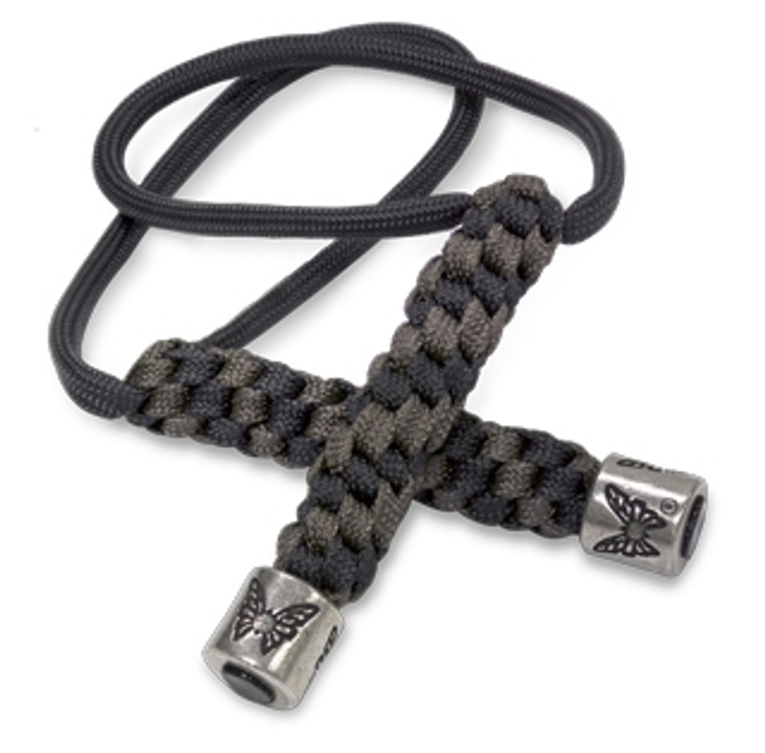 Benchmade Black and Grey 550 Paracord Lanyard with Bead