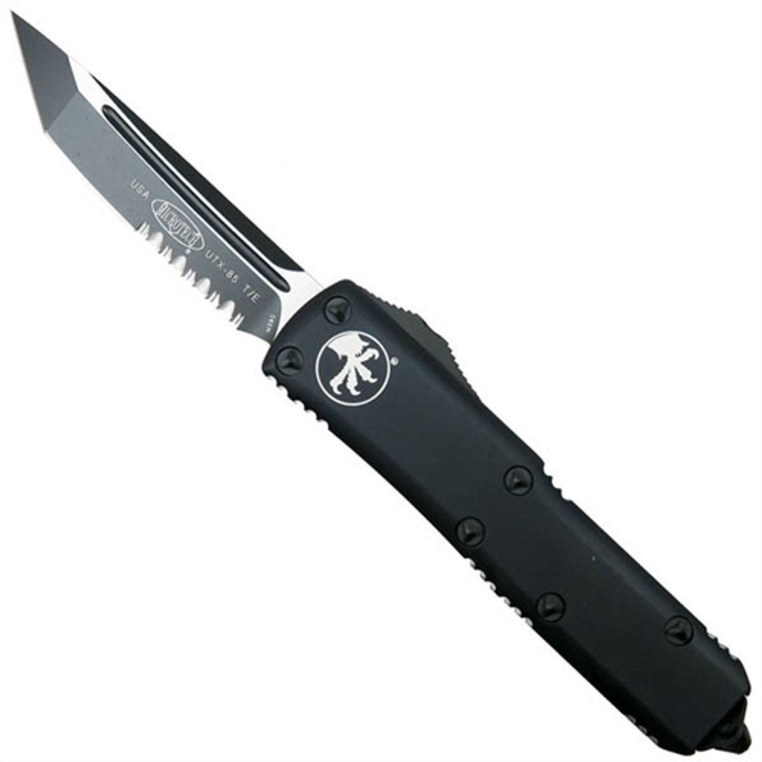 Microtech 233-2T Tactical UTX-85 T/E OTF Auto Knife, Black Combo Blade