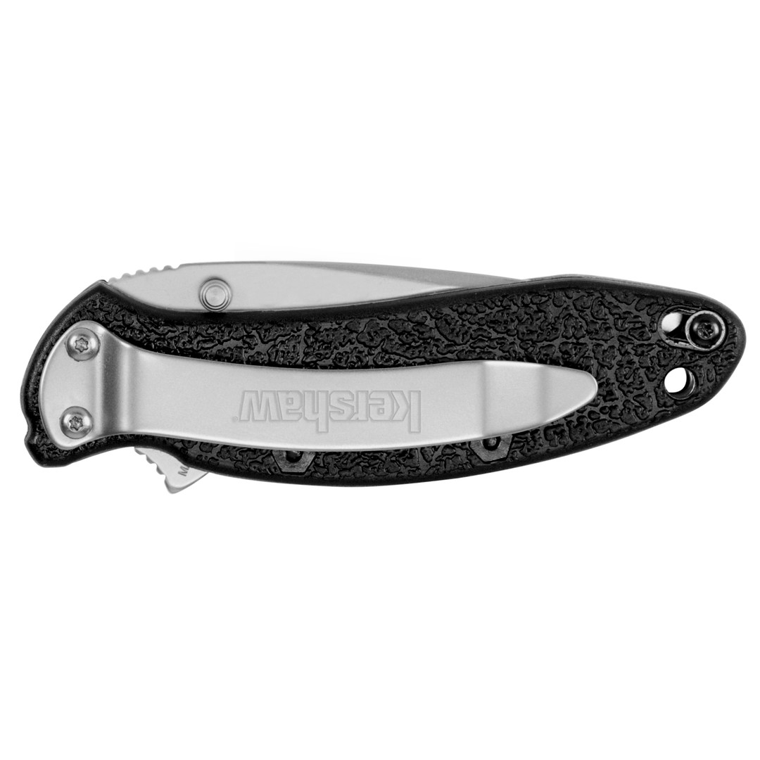 Kershaw Scallion Assist Open Knife, Part Serrated, 1620ST REAR VIEW