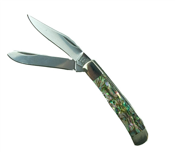 Bear & Son AB54 1/2 Abalone LIttle Trapper Knife