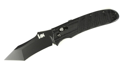 Benchmade Snody HK14455 Auto-Axis Knife, Tanto Black Blade