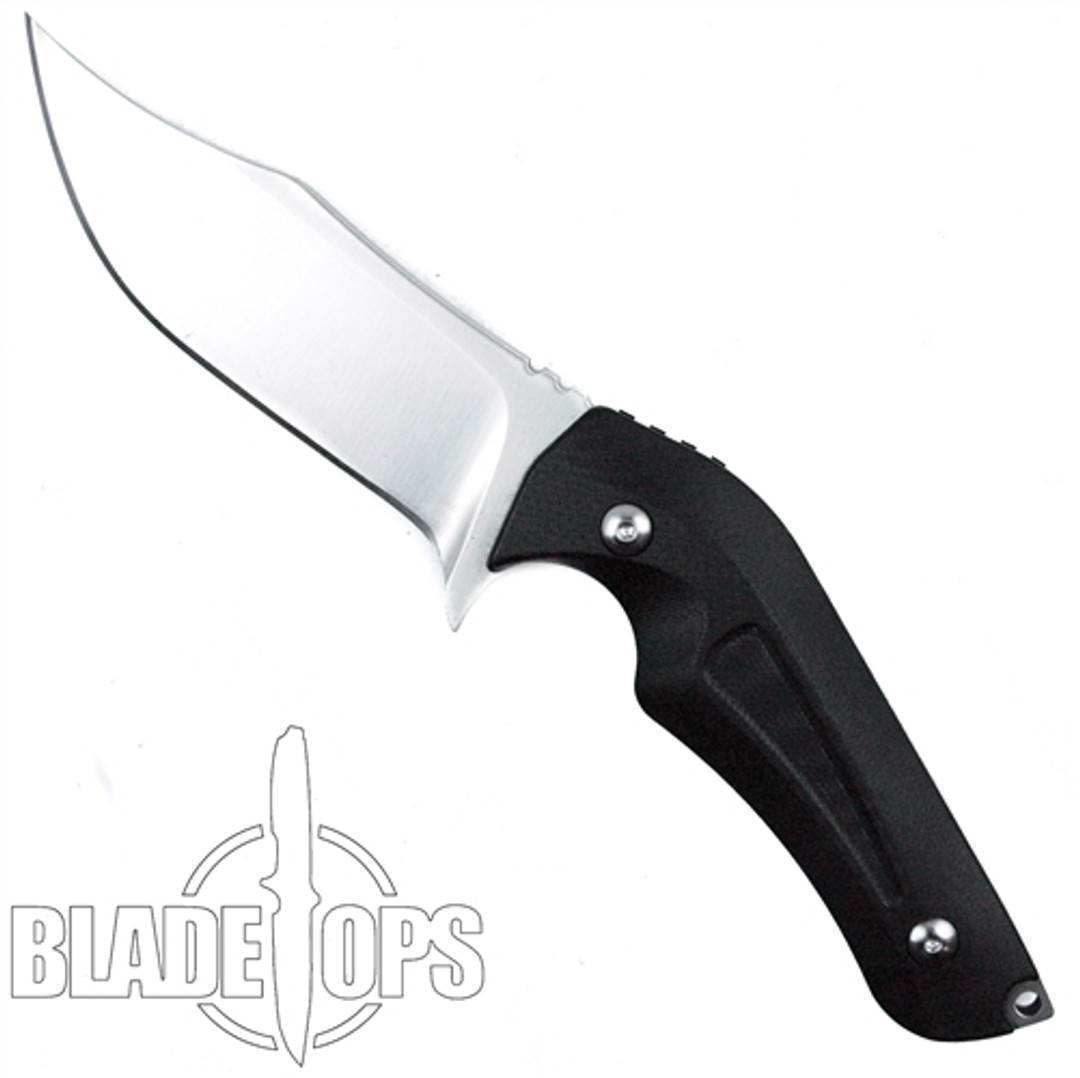 Brous Blades Stryker Fixed Blade Knife, Satin D2 Blade