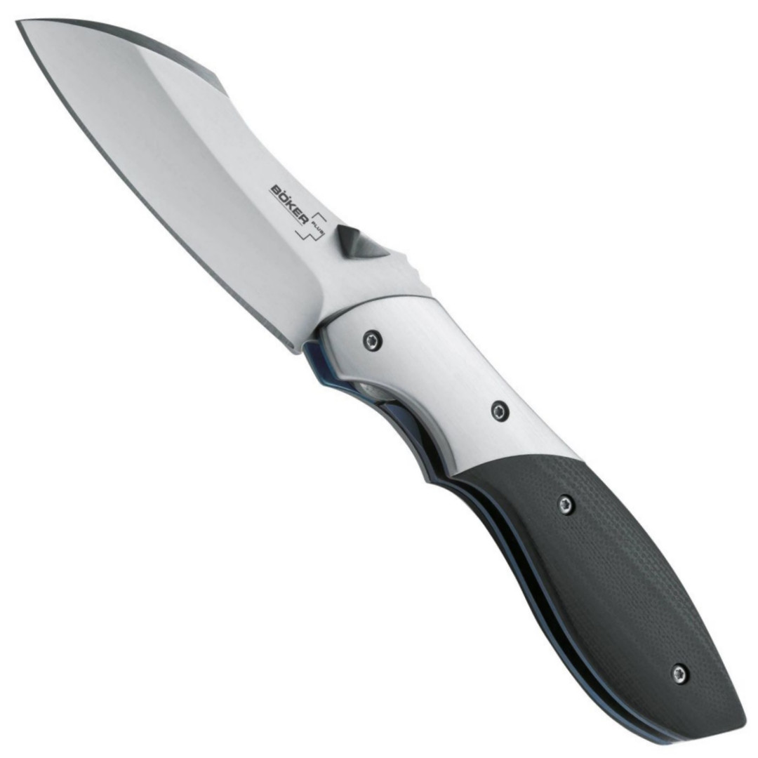 Boker Plus Mini Vanquish Folder Knife, Satin Plain Blade