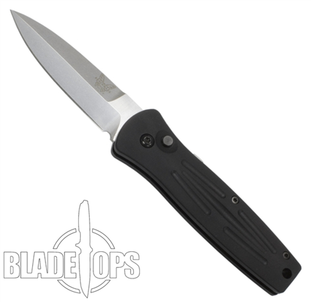 Benchmade 3550 Mel Pardue Auto Knife, Plain Edge, Satin  Blade
